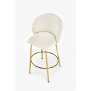 Стул барный HALMAR H116 кремовый/золотой